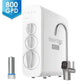 800 GPD Tankless Reverse Osmosis System w/ LED Purifier & Smart Faucet